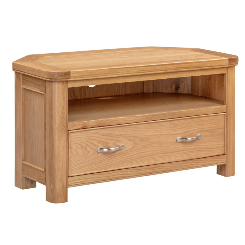 Kelso Oak Corner TV Unit by Andersons of Inverurie
