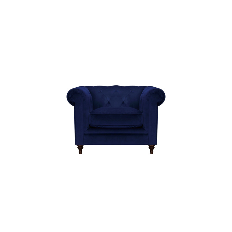 Hepburn Velvet Armchair Indigo F20 TX2353 by Andersons of Inverurie