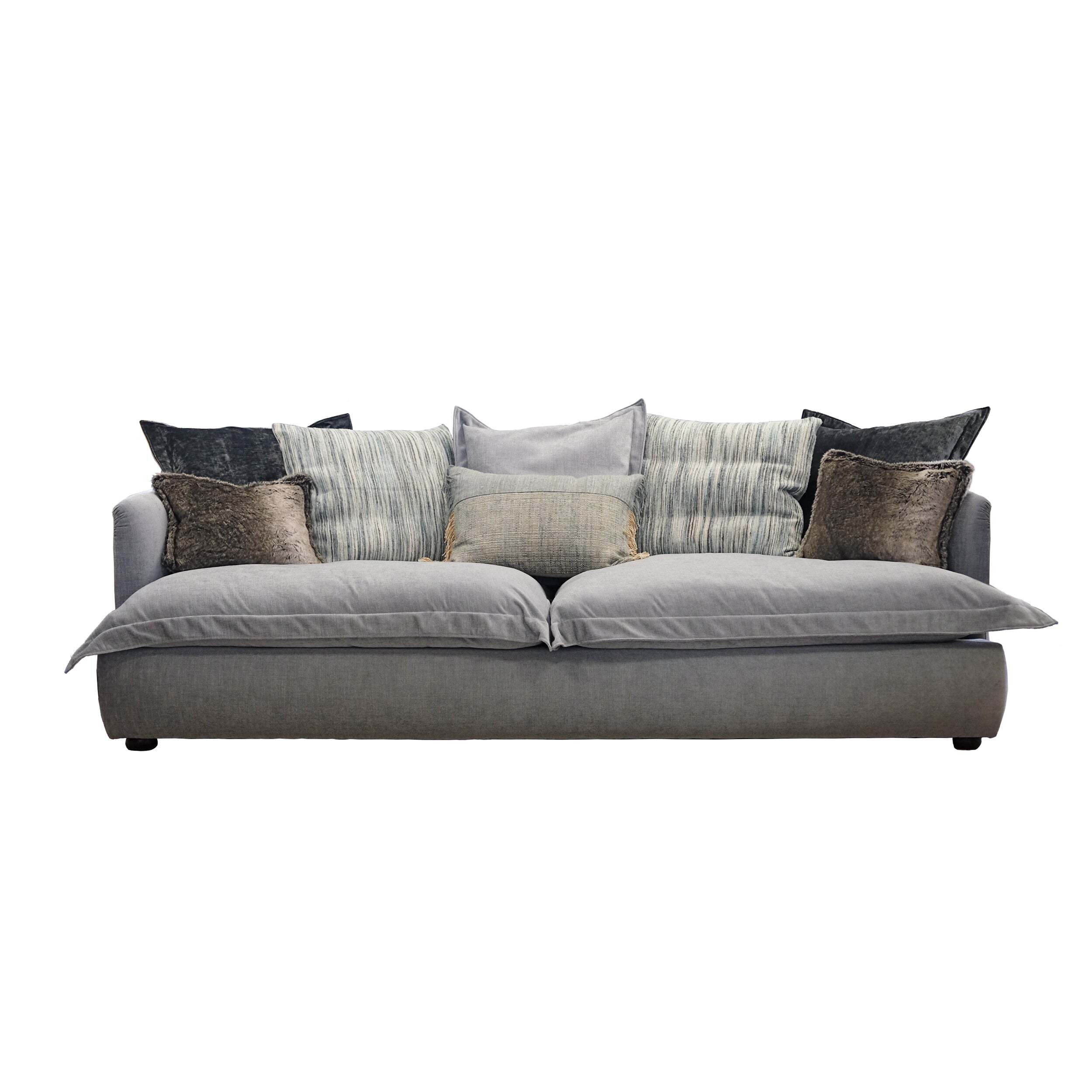 Tetrad Amilie Grand Sofa - Biarritz Delft / Eclectic Decorative Scatter ...