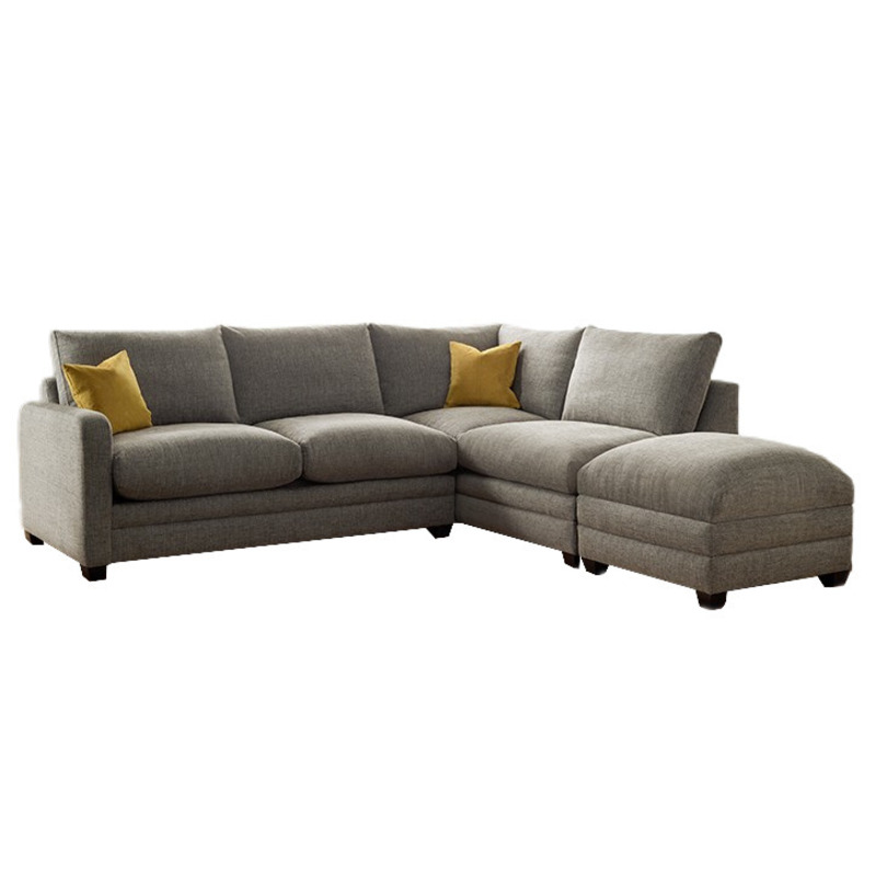 Maison RHF Corner Fabric Sofa Bed Piero Zinc B / Standard by