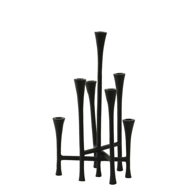 Olivier Candle Holder Black by Andersons of Inverurie