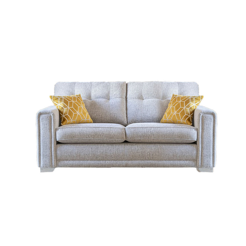 Ella Velvet 3 Seater Sofa Bed Jewel Champagne / Regal (Open Coil) by