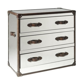 Howard Steel/Leather, Chest of Drawers, Steel/leather - Andrew Martin