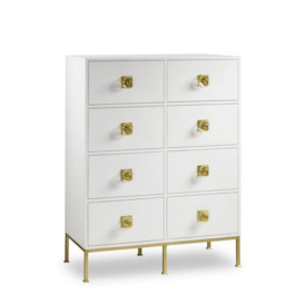 Millie, Chest Of Drawers, Tall, White - Andrew Martin