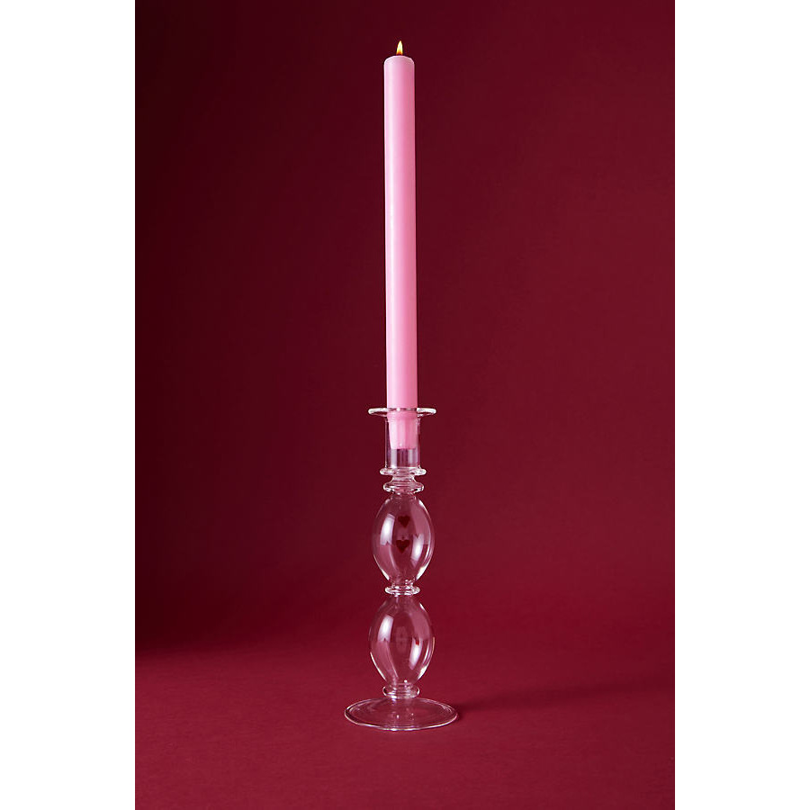 Anna + Nina The Sweet Sorrow Glass Taper Candle Holder by Anthropologie