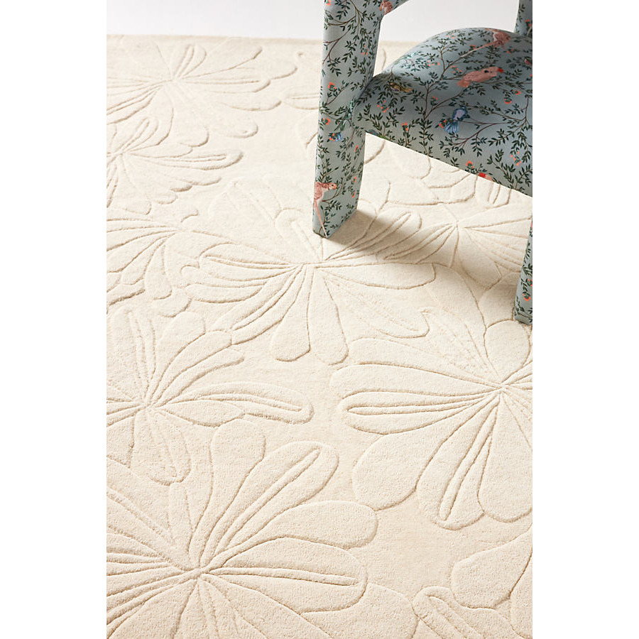 Hand-Tufted Sculpted Daisy Wool Rug by Anthropologie | ufurnish.com
