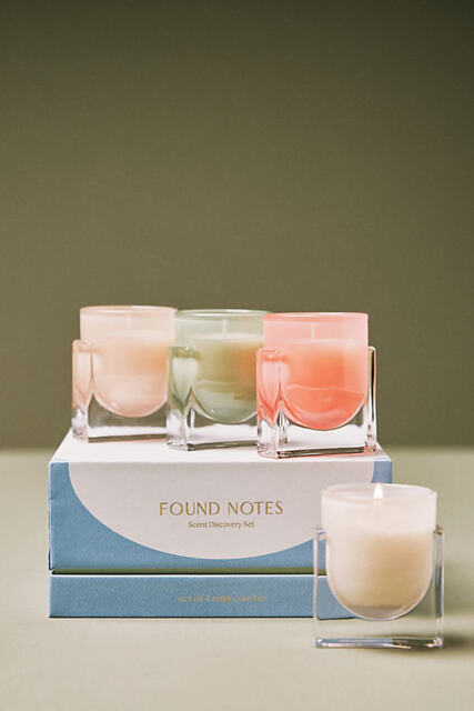 Found Notes Discovery Mini Candles, Set of 4 by Anthropologie ...