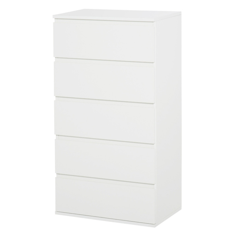 Chest of Drawer, 5 Drawers Storage Freestanding Tower