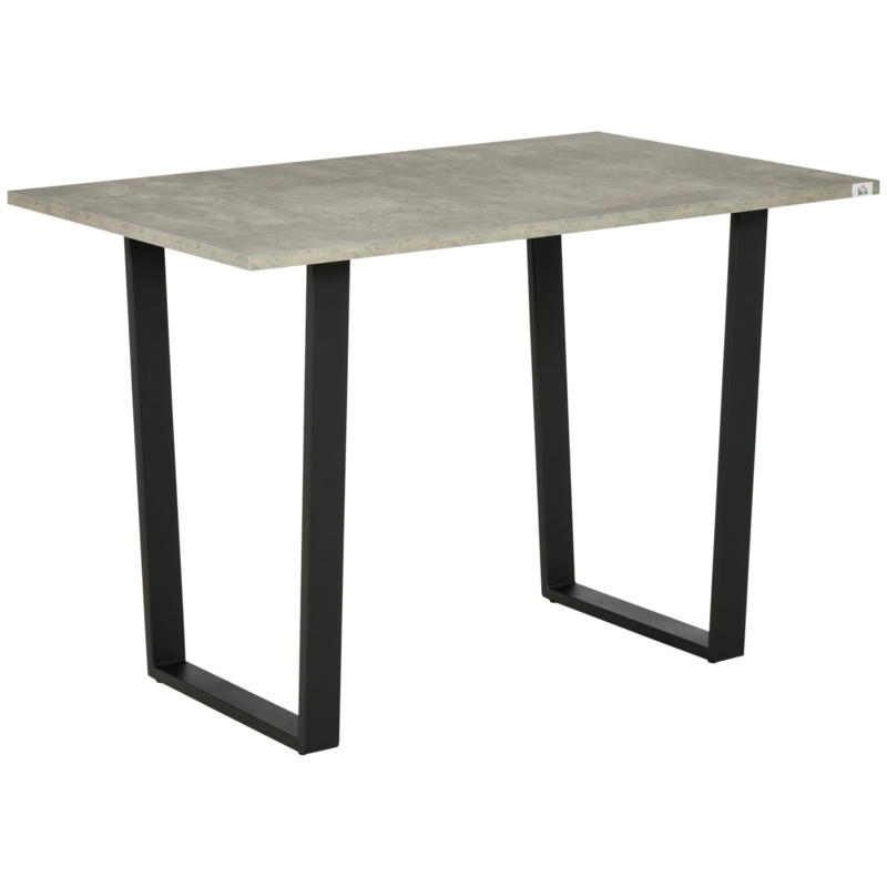 Modern Rectangular Dining Table, Kitchen Table with Adjustable
