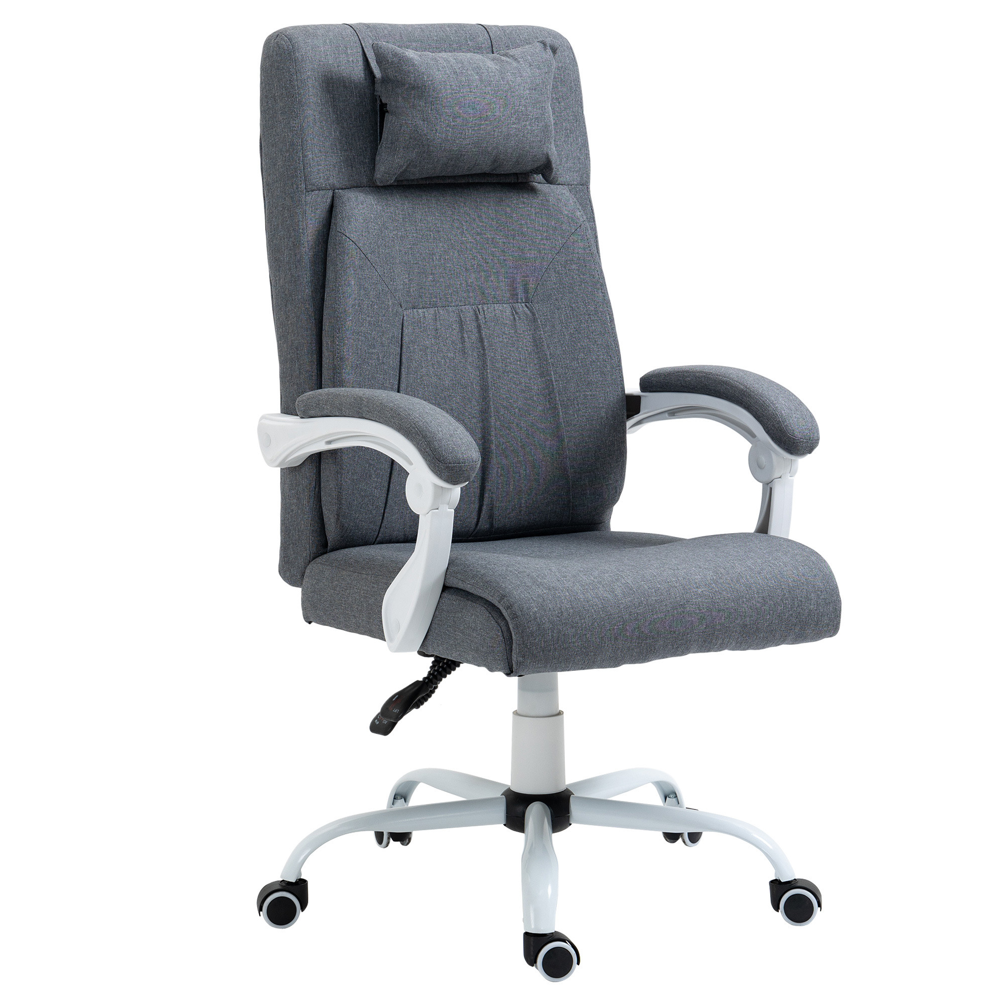 Vinsetto Office Chair w/ Massage Pillow Executive Reclining Ergonomic