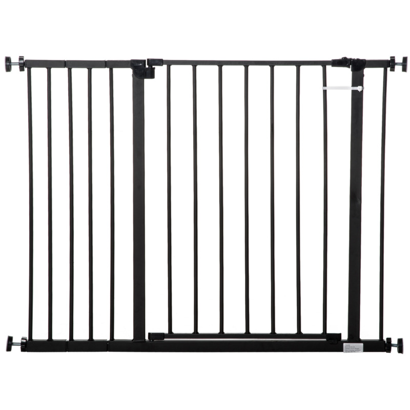 PawHut Dog Gate Pet Safety Gate Stair Barrier Auto Close Door