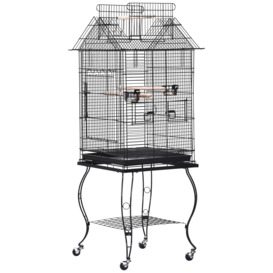 PawHut Bird Cage Pet Finch Perch Macaw Cockatiel Feeder Play House Stand
