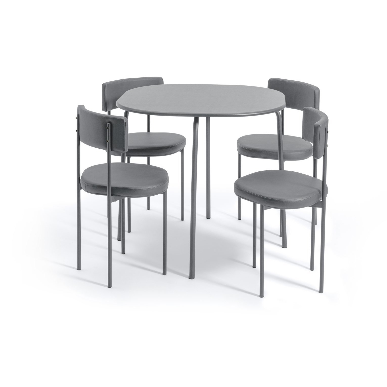 Habitat Jayla Metal Dining Table & 4 Grey Chairs by Argos