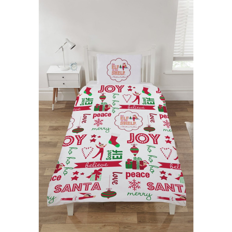 The Elf on the Shelf Christmas Kids Bedding Set Single by Argos