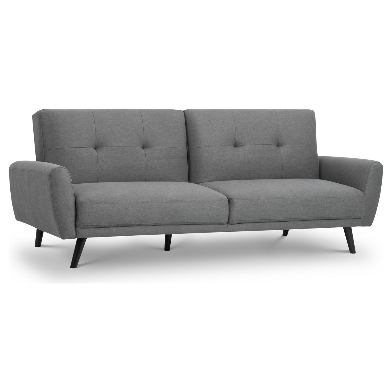 Julian Bowen Monza Clic Clac Fabric Sofa Bed Grey by Argos