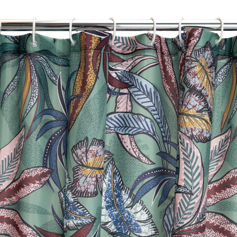 Habitat Leaf Print Shower Curtain Multicoloured By Argos Ufurnish Habitat leaf print shower curtain multicoloured by argos ufurnish