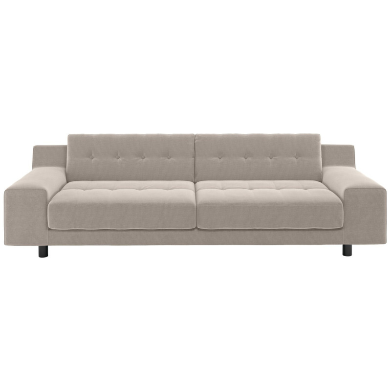 Habitat Hendricks Velvet 4 Seater Sofa Natural by Argos