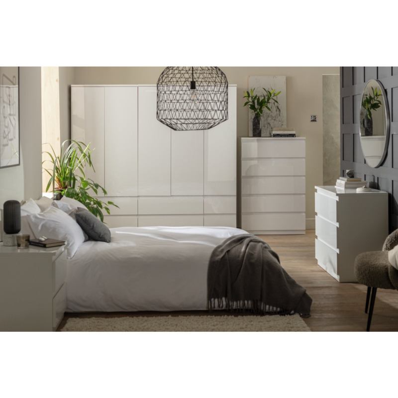 Habitat Jenson 3 door + 2 door Wardrobe Set White by Argos