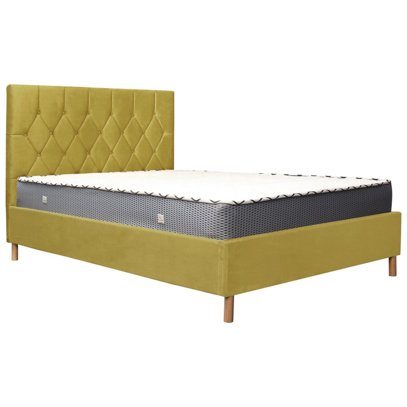 Birlea Loxley Double Ottoman Fabric Bed Frame Mustard by Argos