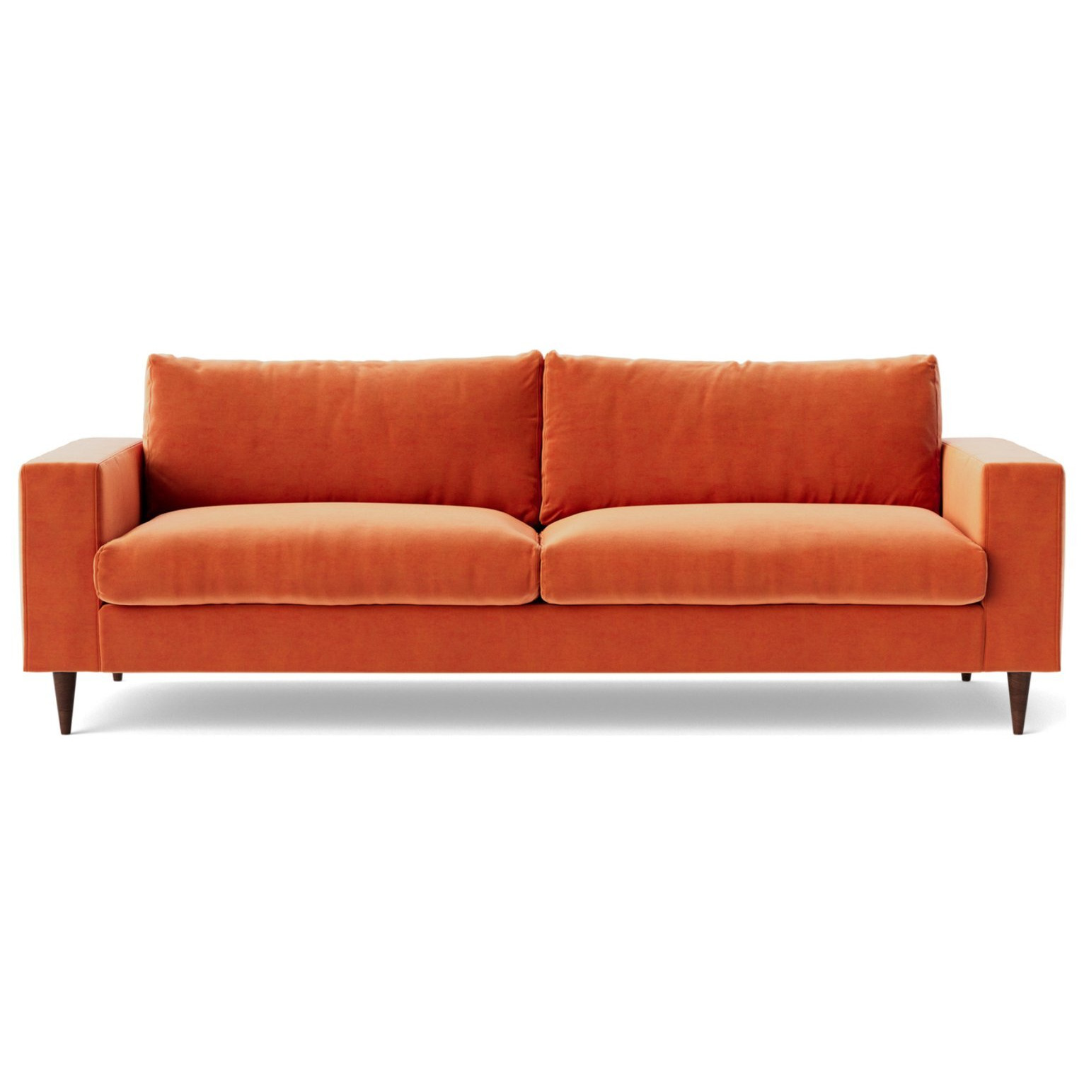 Swoon Evesham Velvet 3 Seater Sofa Burnt Orange by Argos