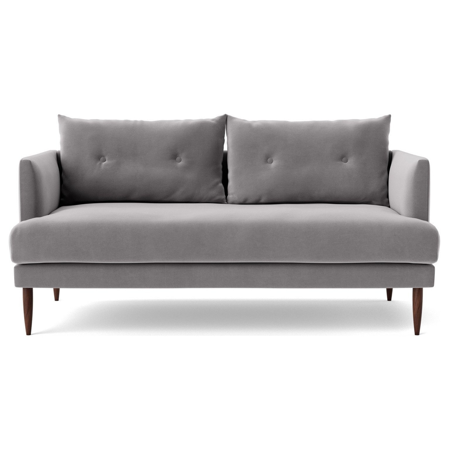 Swoon Kalmar Velvet 2 Seater Sofa Silver Grey by Argos