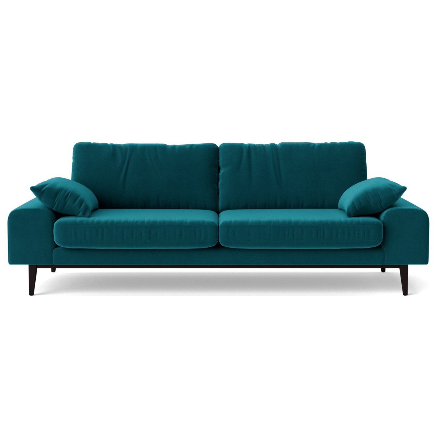 Swoon Tulum Velvet 3 Seater Sofa Kingfisher Blue by Argos