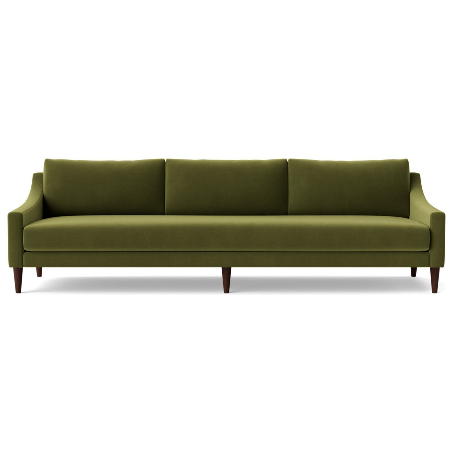 Swoon Turin Velvet 4 Seater Sofa Fern Green by Argos