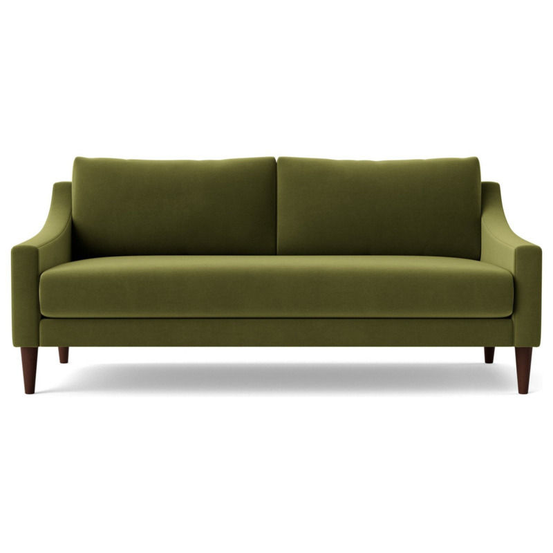 Swoon Turin Velvet 2 Seater Sofa Fern Green by Argos
