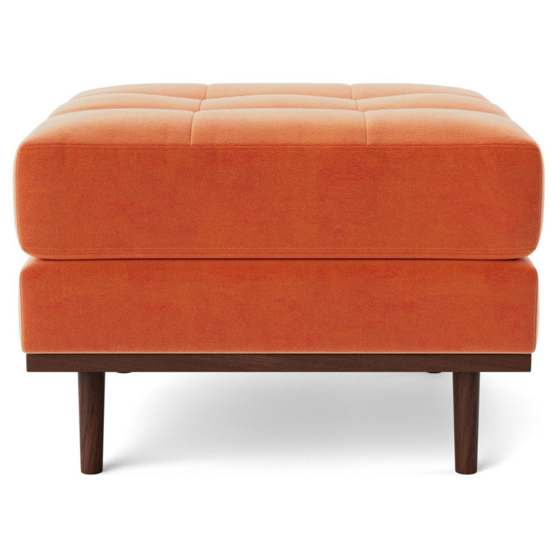 Swoon Berlin Velvet Ottoman Footstool Burnt Orange by Argos