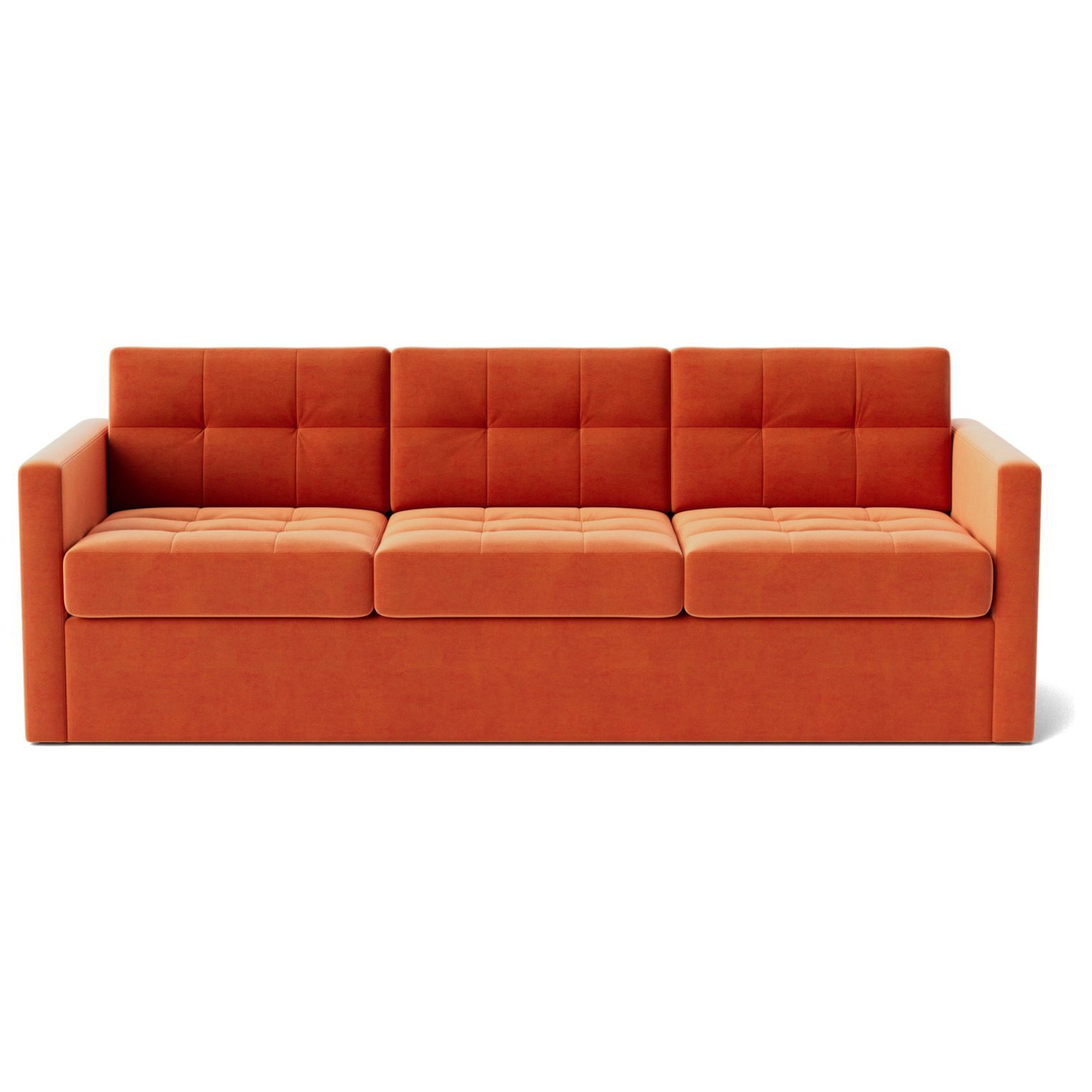 Swoon Berlin Velvet 3 Seater Sofa Bed Burnt Orange by Argos