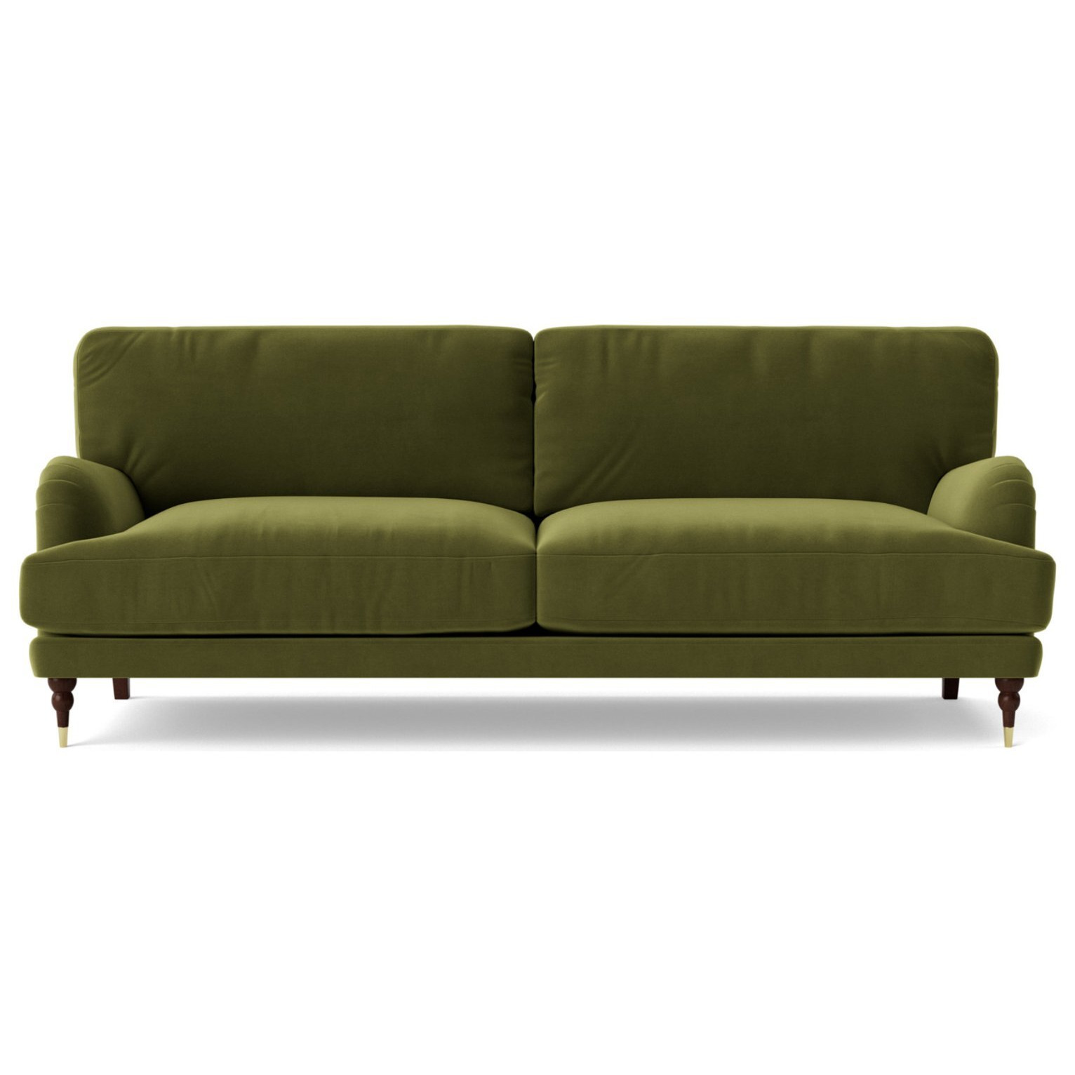 Swoon Charlbury Velvet 3 Seater Sofa Fern Green by Argos