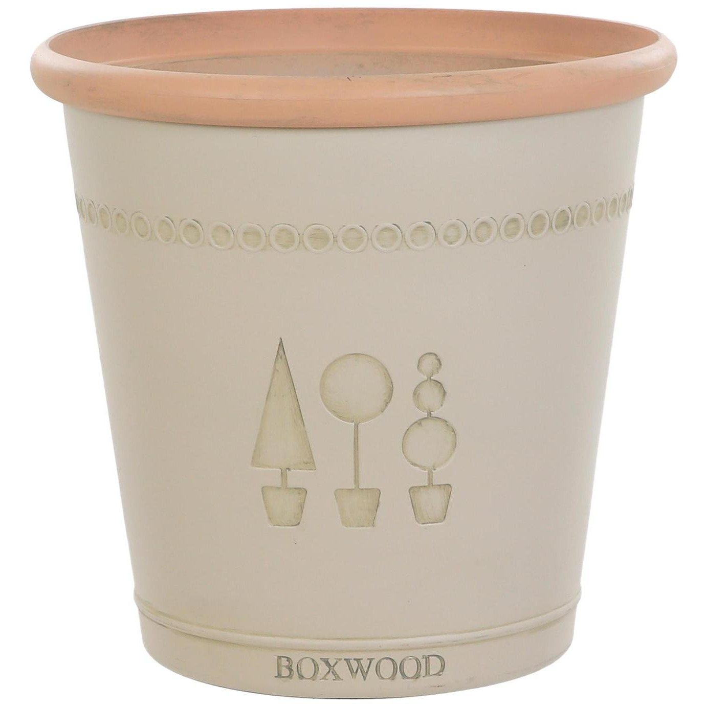 Terrastyle 33cm Plastic Brown Boxwood Pot by Argos