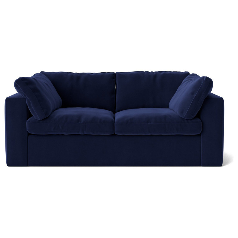 Swoon Seattle Velvet 2 Seater Sofa Ink Blue by Argos