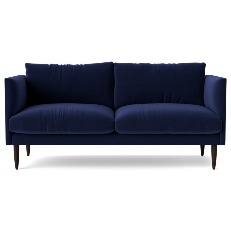 Swoon Luna Velvet 2 Seater Sofa Ink Blue by Argos