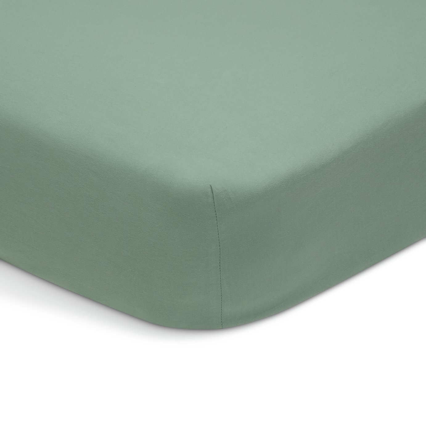 Habitat Washed Cotton Pistachio Fitted Sheet King size by Argos
