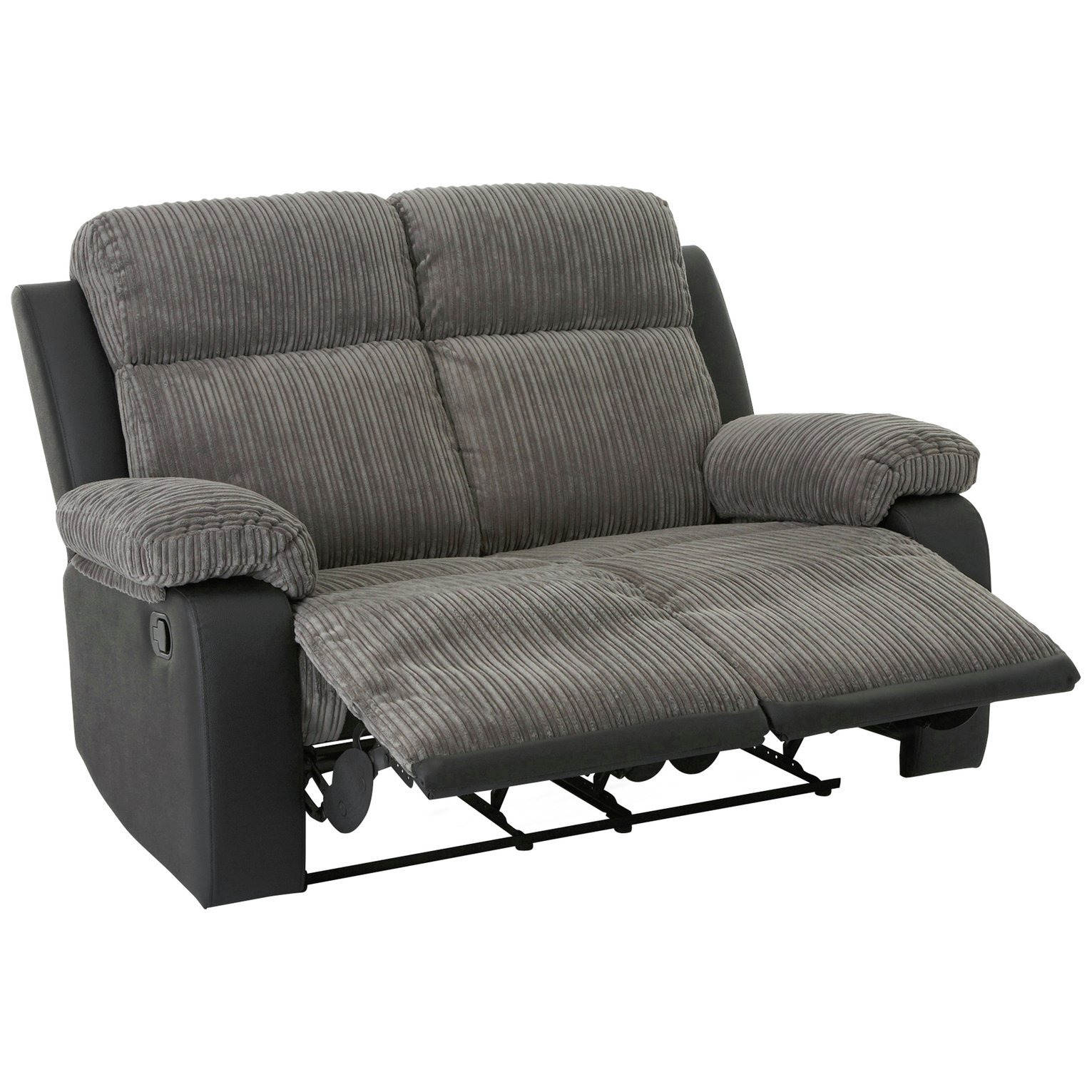 Argos Home Bradley Fabric 2 Seater Recliner Sofa Charcoal by Argos