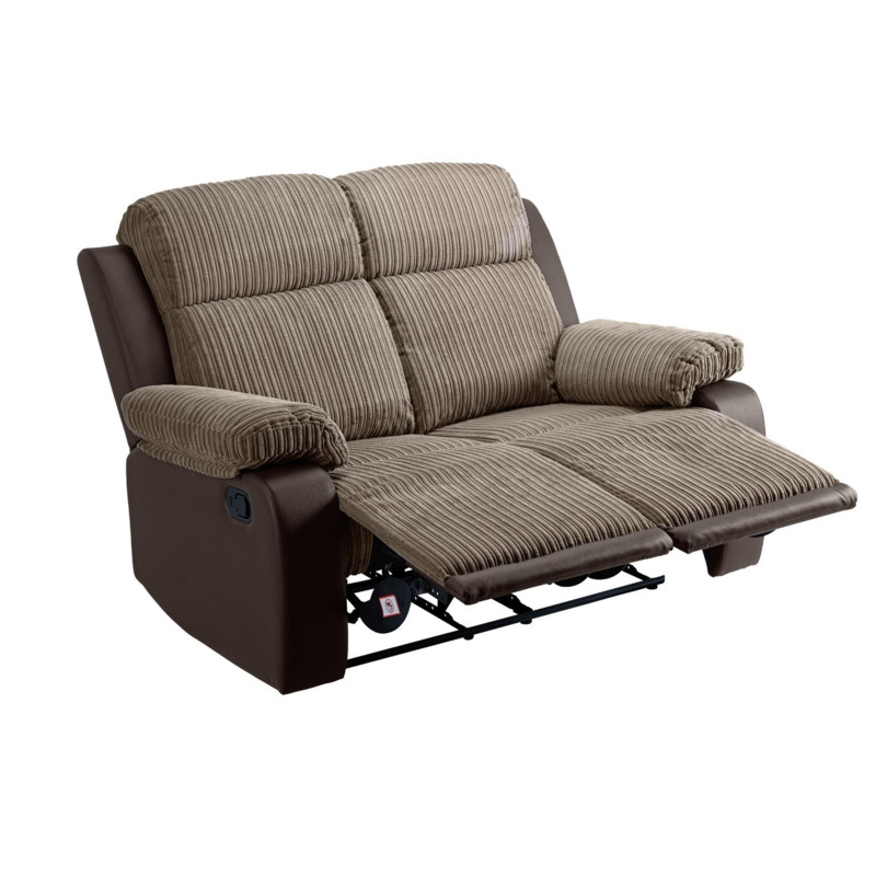 Argos Home Bradley Fabric 2 Seater Recliner Sofa Natural by Argos