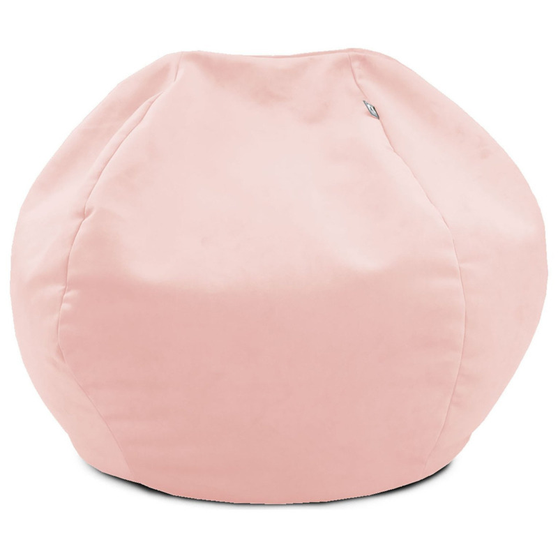 Kids Mini Slouch Velvet Bean Bag Pink by Argos