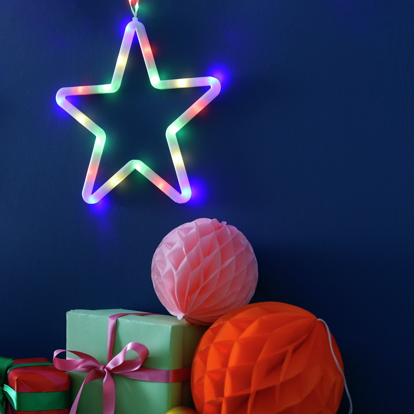 Argos Home 144 Neon LED Christmas Star String Lights by Argos