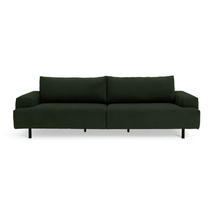 Habitat Julien Fabric 4 Seater Sofa Green by Argos