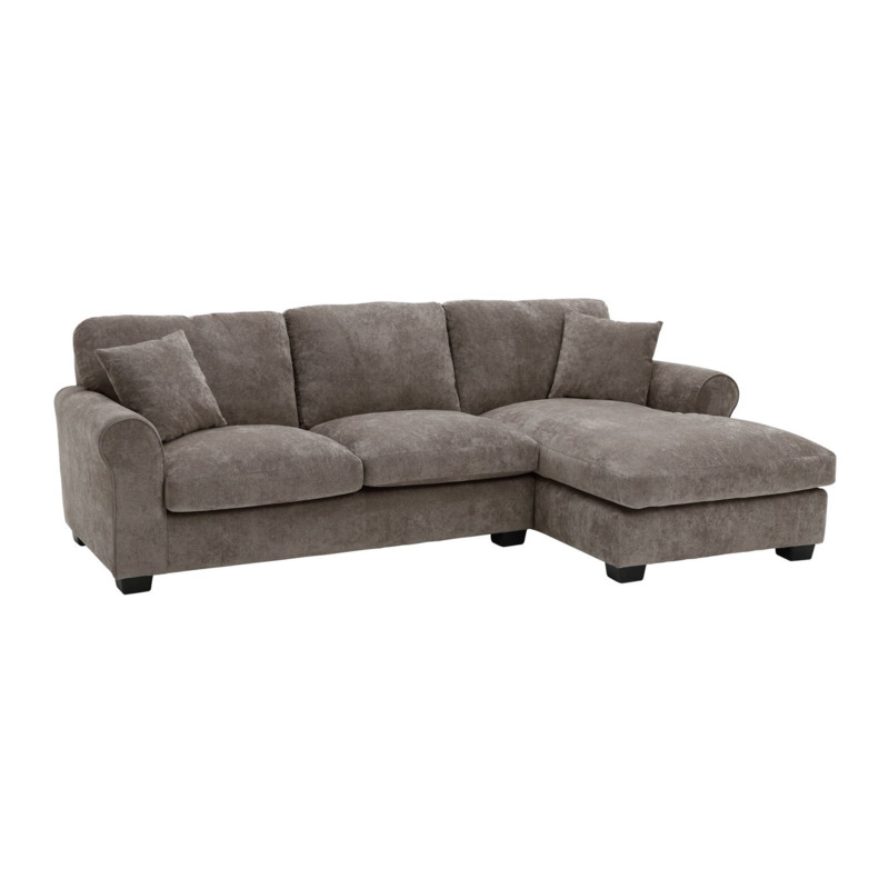 Argos Home Taylor Fabric Right Corner Chaise Sofa Mink by Argos