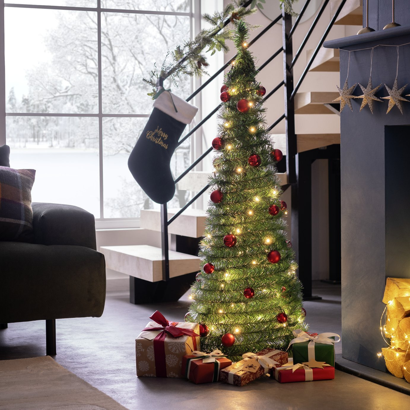 Argos Home 4ft Pre Lit Pop Up Christmas Tree by Argos