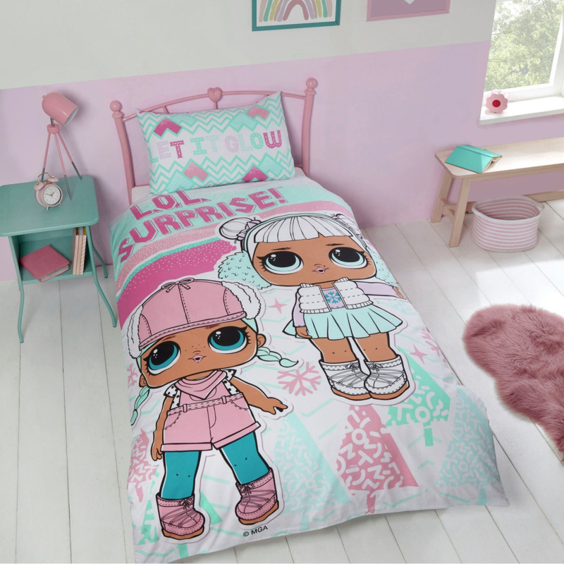 LOL Surprise Kids Christmas Bedding Set Single by Argos