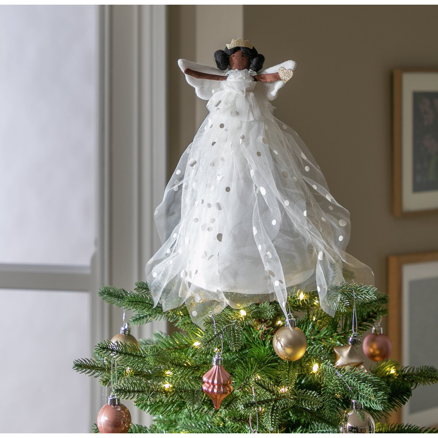 Argos Home Felt Angel Christmas Tree Topper by Argos