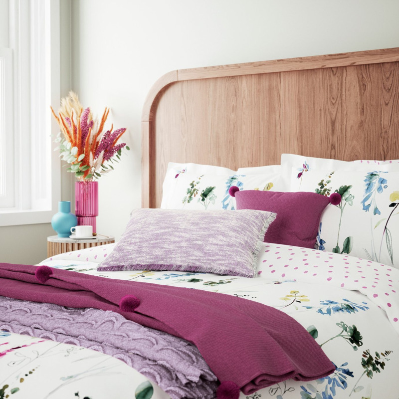 Helena Springfield Cotton Olivia White Bedding Set Double by Argos