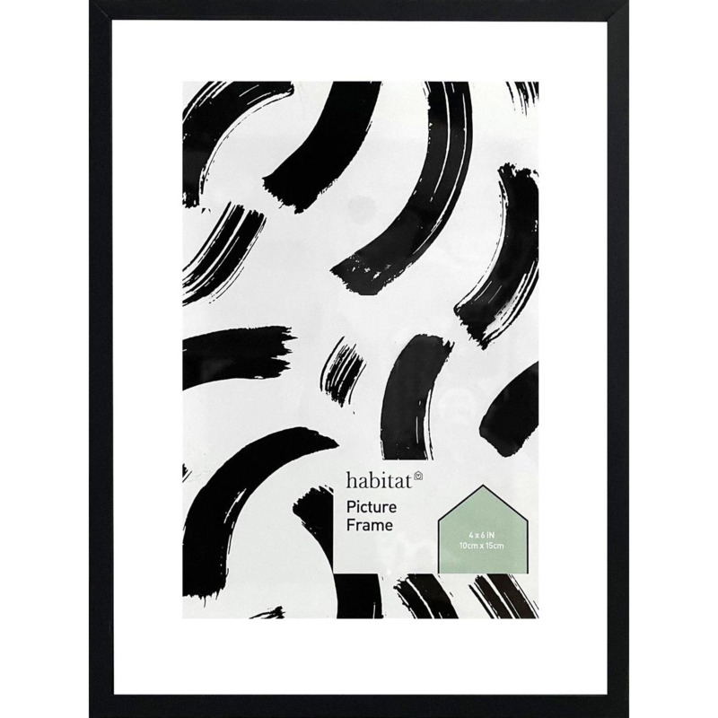 Habitat Metal Floating Picture Frame Black 10x15cm by Argos