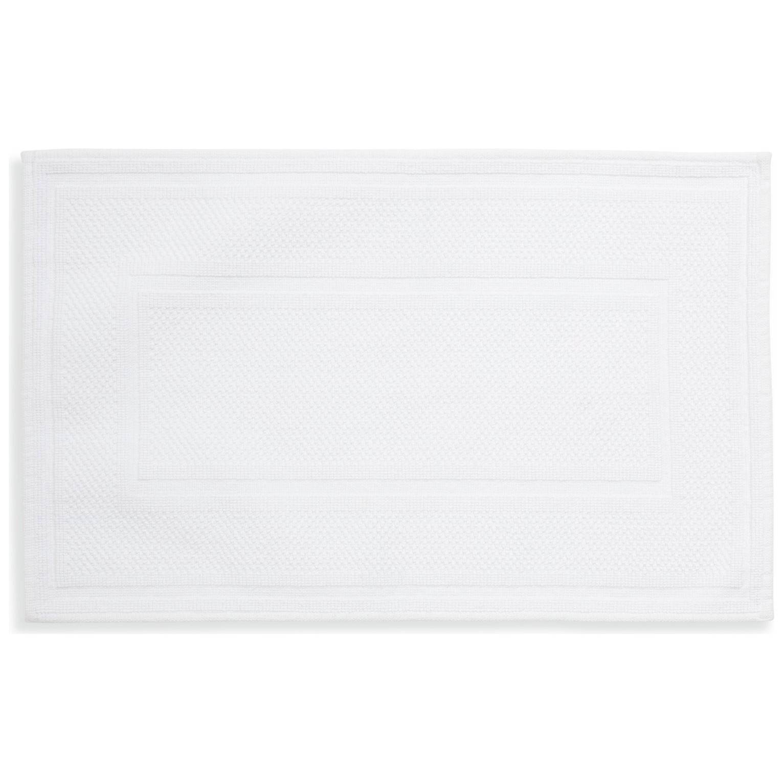 Habitat Cotton Textured Bath Mat White by Argos