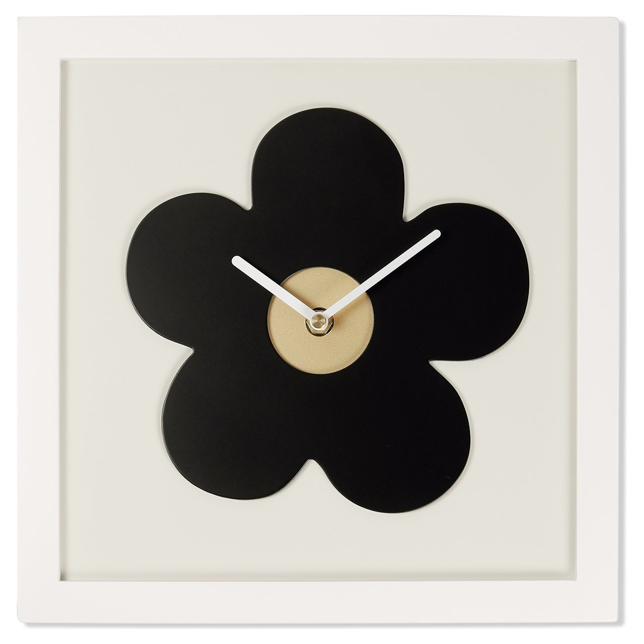 Spirit Flower Shaped Wall Clock - Black by Argos | uFurnish.com