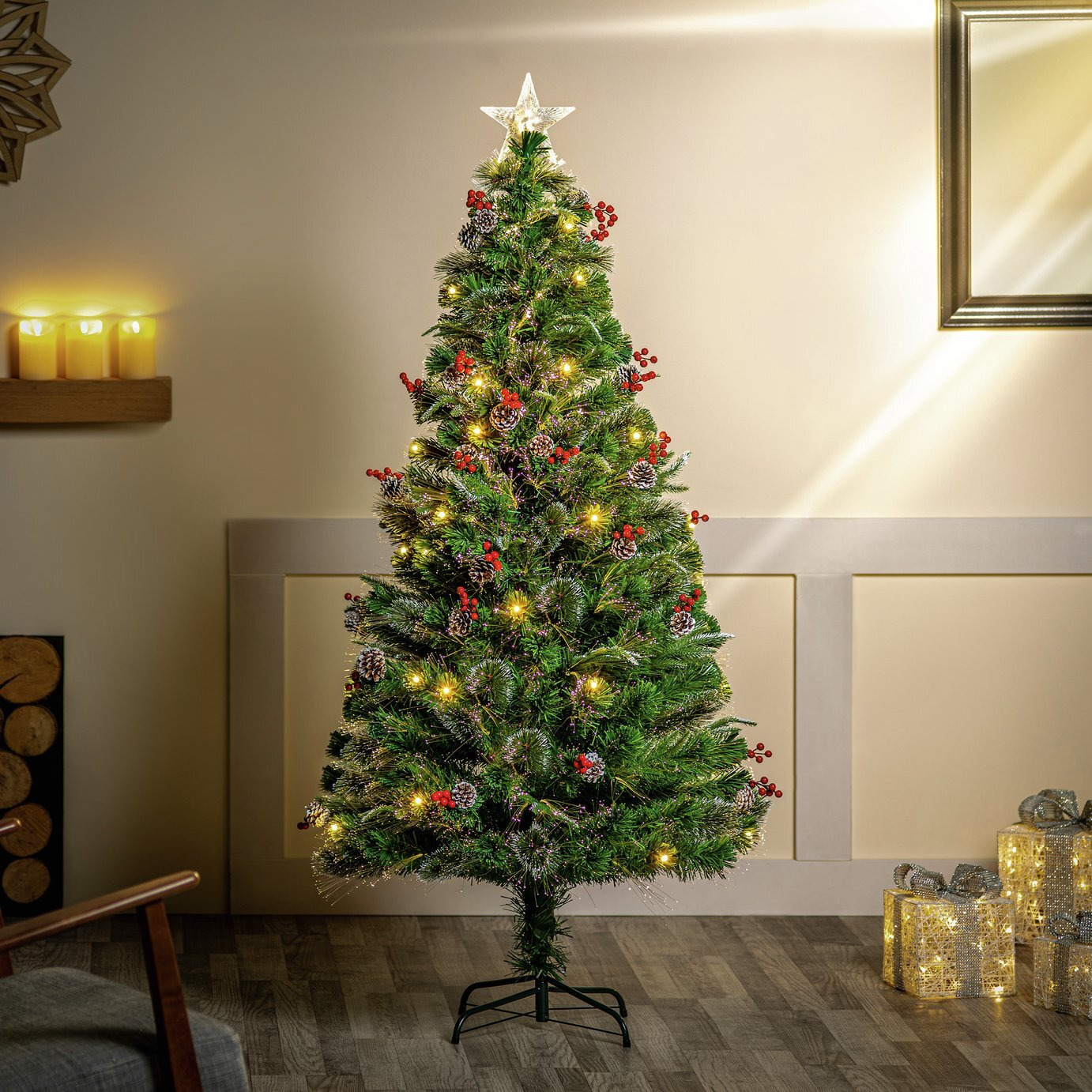 Premier Decorations 6ft Fibre Optic Christmas Tree by Argos
