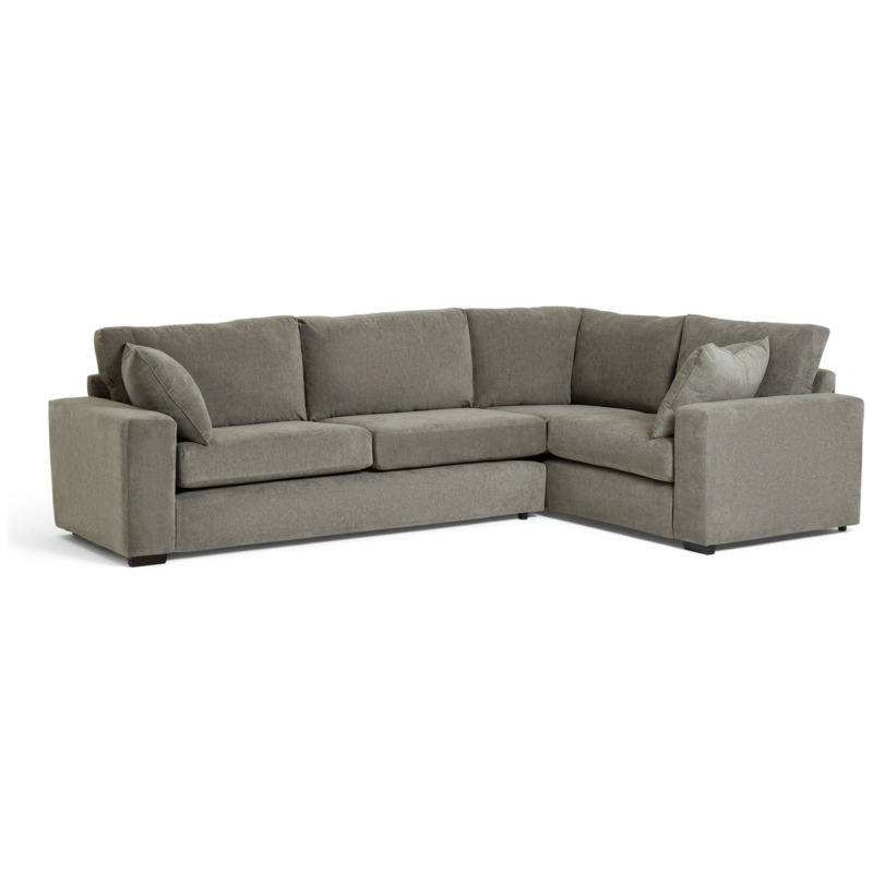 Habitat Elmdon Fabric Left Corner Sofa Grey by Argos